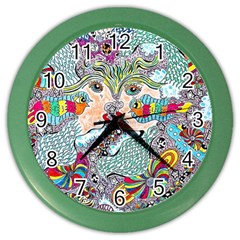 Supersonicangeldream Color Wall Clock by chellerayartisans