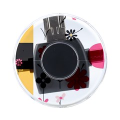  Minimalist Pattern With Simple Lines,flower And Shapes, Creating A Clean And Modern On-the-go Memory Card Reader by myclothy