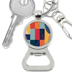  Minimalist Pattern With Simple Lines And Shapes, Creating A Clean And Modern Aesthe Bottle Opener Key Chain by myclothy