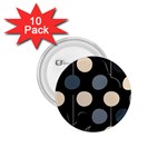 A Minimalist Pattern With Simple Lines And Shapes, Creating A Clean And Modern Aesthetic 03 1.75  Buttons (10 pack) Front