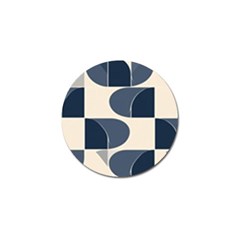 A Minimalist Pattern With Simple Lines And Shapes, Creating A Clean And Modern Aesthetic 04 Golf Ball Marker by myclothy