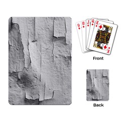 Wall With Cracked White Paint Texture Playing Cards Single Design (rectangle) by dflcprintsclothing