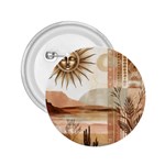 Abstract Sun Boho Bohemian Design 2.25  Buttons Front