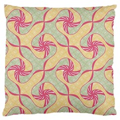 Abstract Pattern Design Scrapbooking Large Premium Plush Fleece Cushion Case (one Side) by Paksenen