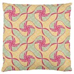 Abstract Pattern Design Scrapbooking Standard Premium Plush Fleece Cushion Case (One Side) Front