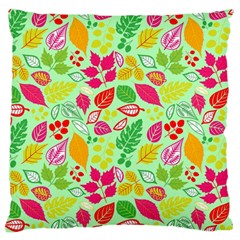 Flower Flora Floral Nature Pattern Seamless Large Premium Plush Fleece Cushion Case (two Sides) by Bedest