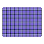 Blue Tartan Plaid 1 Two Sides Premium Plush Fleece Blanket (Mini) 35 x27  Blanket Back