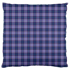 Purple Plaid Tartan 1 Standard Premium Plush Fleece Cushion Case (one Side) by dressshop