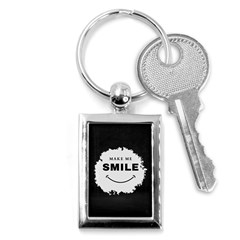 Black And White Simple Make Me Smile T Shirt 20250203 014057 0000 Key Chain (rectangle) by Cowcow2005
