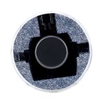 Blue Ornament Complex Mosaic Print Pattern On-the-Go Memory Card Reader Back