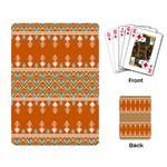 Winter Wonderland Seamless Pattern: Christmas Trees & Snowflakes on Dark Background Playing Cards Single Design (Rectangle) Back