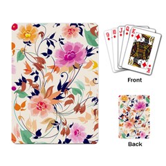 Abstract Floral Background Playing Cards Single Design (rectangle) by kyorashop23
