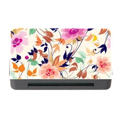 Abstract Floral Background Memory Card Reader With Cf by kyorashop23