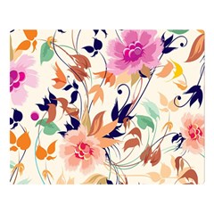 Abstract Floral Background Premium Plush Fleece Blanket (large) by kyorashop23