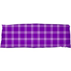 Purple Plaid Tartan 3 25 x71  Body Pillow Case Dakimakura (two Sides) by dressshop
