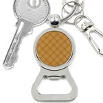 Autumn Fall Plaid Tartan 1 Diagonal Bottle Opener Key Chain Front
