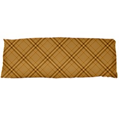 Autumn Fall Plaid Tartan 1 Diagonal 21 x60  Body Pillow Case Dakimakura (two Sides) by dressshop