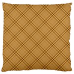Autumn Fall Plaid Tartan 1 Diagonal Large Cushion Case (Two Sides) Back