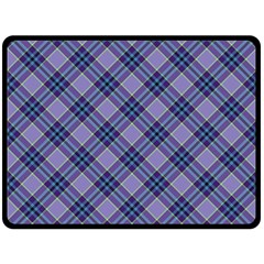 Purple Plaid Tartan 1 Diagonal Fleece Blanket (large) by dressshop