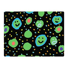 Doodle Dot Drawing Two Sides Premium Plush Fleece Blanket (mini) by Salmanaz77