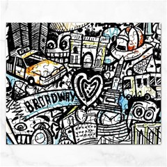 Doodle New York City Nyc Rectangular Jigsaw Puzzl by Salmanaz77
