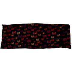 Pattern Ha Ha Ha  Abstract Black Dark Doodle Hahaha Pattern Physco 15 x40  Body Pillow Case Dakimakura (two Sides) by Salmanaz77
