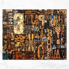 3d Letters Macro Wooden Letters Letters Textures Rectangular Jigsaw Puzzl by Salmanaz77