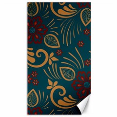 Flowers Floral Retro Flower Texture Canvas 40  X 72  by Salmanaz77