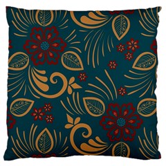 Flowers Floral Retro Flower Texture Standard Premium Plush Fleece Cushion Case (one Side) by Salmanaz77