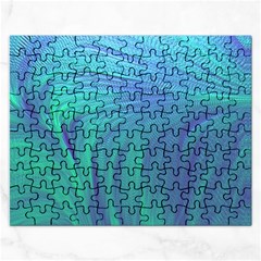 Psicodelia Zyguratti Texture Cyanturquoise Rectangular Jigsaw Puzzl by Salmanaz77
