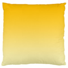 Amber Orange To Cream Yellow Linear Gradient Large Cushion Case (one Side) by GradientsOmbre