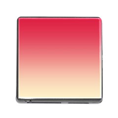 Crimson Red To Cream Yellow Linear Gradient Memory Card Reader (square 5 Slot) by GradientsOmbre