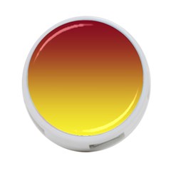 Burgundy Red To Electric Yellow Linear Gradient 4-port Usb Hub (one Side) by GradientsOmbre