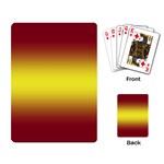 Burgundy Red To Electric Yellow Bilinear Gradient Playing Cards Single Design (Rectangle) Back