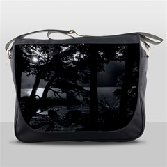 Los Alerces National Park Waterfront Landscape, Argentina002 Messenger Bag by dflcprintsclothing