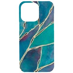 Aqua Batik, Abstract, Colorful Iphone 15 Pro Max Black Uv Print Pc Hardshell Case by kyorashop23