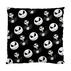 Jack Print, White, Before, Plain, Black, Simple, Christmas Standard Cushion Case (one Side) by kyorashop23
