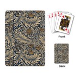 Brown Vintage Background Vintage Floral Pattern, Brown Playing Cards Single Design (Rectangle) Back
