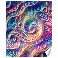 Abstract Fractal Art Swirl Pattern Canvas 16  X 20  by Salmanaz77