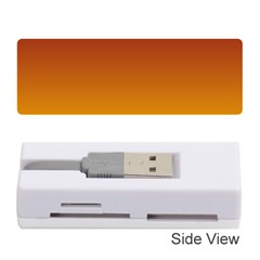 Burgundy Red To Amber Orange Linear Gradient Memory Card Reader (stick) by GradientsOmbre