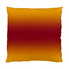 Amber Orange To Burgundy Red Bilinear Gradient Standard Cushion Case (one Side) by GradientsOmbre