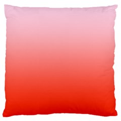 Pink Lace To Scarlet Red Linear Gradient Standard Premium Plush Fleece Cushion Case (two Sides) by GradientsOmbre