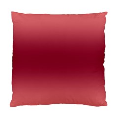 Coral Pink To Burgundy Red Bilinear Gradient Standard Cushion Case (one Side) by GradientsOmbre