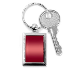 Burgundy Red To Coral Pink Bilinear Gradient Key Chain (rectangle) by GradientsOmbre