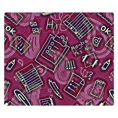 Abstract Art Pattern Design Background Premium Plush Fleece Blanket (small) by Grandong