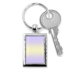 Pale Violet To Cream Yellow Bilinear Gradient Key Chain (rectangle) by GradientsOmbre