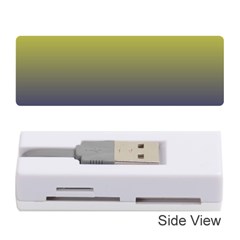 Electric Yellow To Navy Blue Linear Gradient Memory Card Reader (stick) by GradientsOmbre