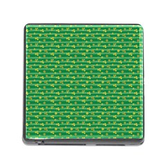 Golden Leaves Memory Card Reader (square 5 Slot) by designsbymallika