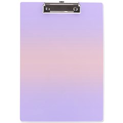 Pale Violet To Pale Pink Bilinear Gradient A4 Acrylic Clipboard by GradientsOmbre