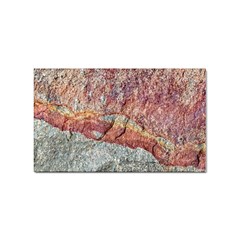 Red And Gray Rock Texture Print Sticker (rectangular) by dflcprintsclothing